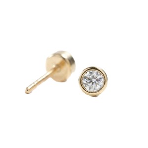 Pendientes Minimalistas con Diamantes, Oro Sólido de 10K, 14K, 18K, Diamantes Naturales Extraídos de la Tierra, Joyería Fina y Elegante para Uso Diario - Product Image 4