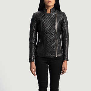 Prix réduit, taille et couleur personnalisées, manteau en cuir pour femmes, service OEM/ODM, nouvelle arrivée, manteau en cuir pour femmes - Product Image 1