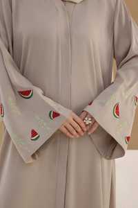 Wholesale Luxury Diamond Open Button <b>Abaya</b> Dress Turkey Modest Dubai EID Robe for Women Casual Style Luxury Kimono for Muslims - Product Image 5