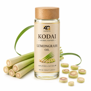 Aceite Esencial de Limoncillo de Tamil Nadu 100% Puro y Natural de Primera Calidad, Destilado al Vapor, para Aromaterapia y Cuidado Facial, Kodai Global Export - Product Image 1