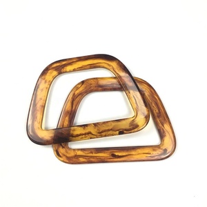 Poignée de sac en résine acrylique écologique, sculpture personnalisée, technique de moulage, accessoire de décoration de mode, collection artisanale - Product Image 2