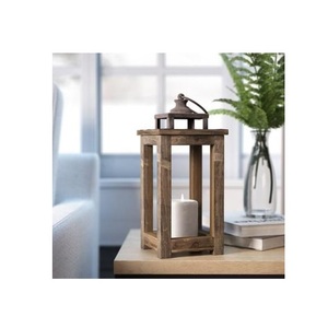Lanterne à bougie en bois, accent décoratif pour l'intérieur des fermes, centres de table de mariage, décorations de fêtes et espaces de vie chaleureux - Product Image 3