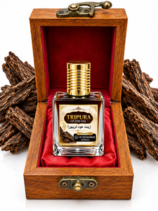 Aceite de Agarwood Tripura de Lujo Aloura Oils - Natural, Orgánico, 100% Puro, Destilado al Vapor, en Botella Cuadrada, Aroma Amaderado Especiado Terroso - Product Image 5