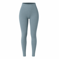 Leggings de sport pour femmes de qualité supérieure, taille haute, respirants, tricotés, sans couture, pour le yoga et la salle de sport
