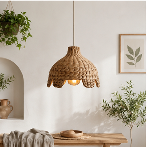 Handmade Woven Bamboo Pendant Lightshade for Bedroom <b>Ceiling</b> Lamp China Origin - Product Image 1