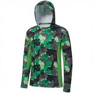 Hoodie de pêche à manches longues imperméable UPF 50 en polyester 100% - Service OEM personnalisé, séchage rapide, léger, facile à laver - Product Image 1