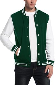 Veste universitaire stylée pour équipe, brodée, avec corps en laine et manches en cuir, pour un style décontracté et tendance - Product Image 3