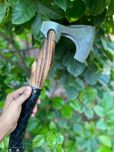 Hacha de Acero Inoxidable de Grado Industrial de Calidad Premium, con Doble Hoja y Mango de Madera, para Camping y Caza - Product Image 3