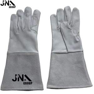 Guantes de Soldadura TIG de Buena Calidad, Protegen las Manos del Soldador, Palma Completa de Cuero Dividido, Impermeables, de Secado Rápido, Resistentes al Calor y Antideslizantes - Product Image 1