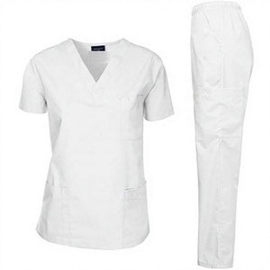 Uniformes de Hospital Unisex de Poliéster/Algodón de Alta Calidad a Precios de Fábrica, Conjunto de Uniforme Quirúrgico con Detección de Agujas, Tallas Personalizadas, Servicio OEM - Product Image 4