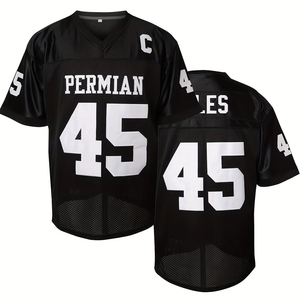Maillot de football américain personnalisé, sublimé et brodé, style streetwear, nouvelle collection 2025, tendance - Product Image 1