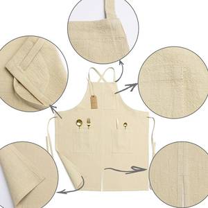 Commercial <b>Barista</b> Canvas Vest <b>Apron</b> Water Resistant Custom Brand Logo Coffee Uniform With Adjustable Buckles Wholesale Service - Product Image 4