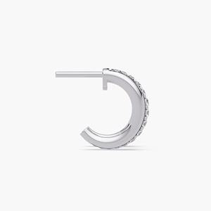 Pendientes de Aro con Diamantes Cultivados en Laboratorio de 0.35ct, Oro Rosa de 14K, Estilo Huggie, Minimalistas, Elegantes, Regalo de Lujo para Novia o Fiesta - Product Image 6