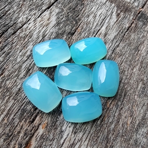 พลอยแคลเซโดนีทรงสี่เหลี่ยมแบบหลังแบน ขัดเงา สำหรับทำเครื่องประดับ - Product Image 6