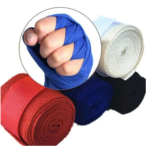 Bandages de boxe durables en coton élastique pour la boxe professionnelle, le MMA, le Muay Thai, le kickboxing et l'entraînement - Product Image 4