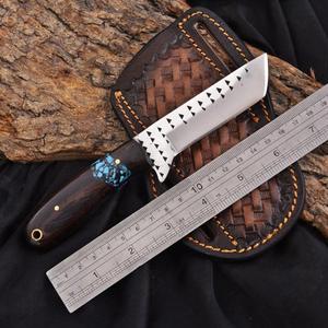 Cuchillo de Caza Nórdico Forjado a Mano de 7 Pulgadas con Madera de Wenge y Turquesa, Hoja Fija de Grado Industrial para Exteriores - Product Image 2