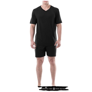 Conjunto de pantalones cortos deportivos personalizados de fabricante 100% algodón liso ropa informal conjunto de pantalones cortos para hombre tarifa de venta completa conjunto corto de buena calidad - Product Image 1