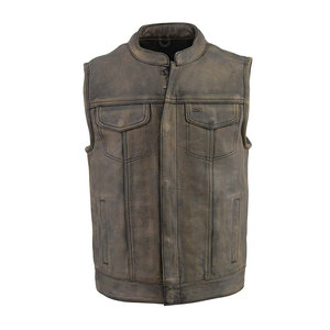 Chaleco de Cuero para Hombre, Último Modelo, Resistente al Viento, Transpirable, Chaleco de Cuero Impermeable para Hombre, Más Vendido, en Venta en Línea - Product Image 1