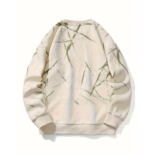 Oversized Men Cotton <b>Blended</b> Sweatshirt With Loose Fit Style Suitable For Hip Hop Streetwear Fashion Men Sweatshirt - Product Image 1
