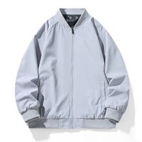 Veste Softshell Homme Tendance Décontractée à Col Montant et Fermeture Éclair, Doublure Nylon Beige, Respirante et Écologique pour l'Automne