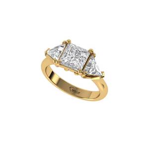 แหวนเพชรทรงปรินเซสคัท เพาะเลี้ยงในห้องปฏิบัติการ เงินแท้ 925 ทอง 9K 14K 18K ดีไซน์หรูหราสำหรับผู้หญิง เหมาะสำหรับเป็นแหวนหมั้นและเครื่องประดับชั้นดี - Product Image 5