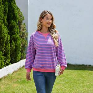 เสื้อสเวตเชิ้ตคอเต่าแบบกลับด้านได้ รุ่นหนาพิเศษสำหรับฤดูใบไม้ร่วง ทรงโอเวอร์ไซส์ เป็นมิตรกับสิ่งแวดล้อม แห้งเร็ว สำหรับผู้หญิง พร้อมปักโลโก้ตามสั่ง - Product Image 4