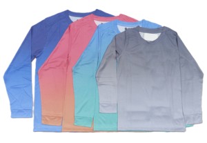 T-shirts à manches longues en polyester imprimés pour garçons avec logo sur le devant - Product Image 6