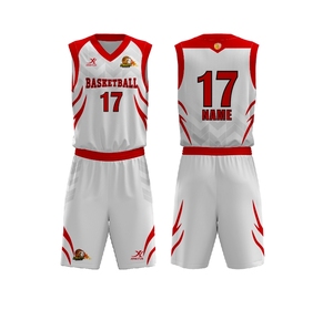 Ensemble uniforme de basketball personnalisé en polyester pour adulte – Maillot sans manches respirant et short – Tenue de sport d'équipe sur mesure - Product Image 3