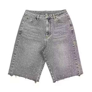 Shorts en jean amples vintage pour homme, style streetwear d'été, coupe décontractée, jorts tendance - Product Image 1