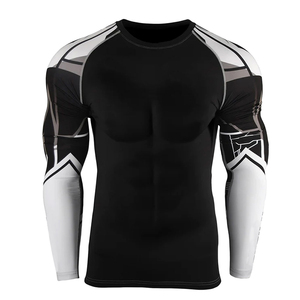 Vente en gros de rashguard de compression personnalisé en tissu Spandex et Nylon, meilleur prix, vêtements de fitness, rashguard de sport pour adultes à séchage rapide - Product Image 1