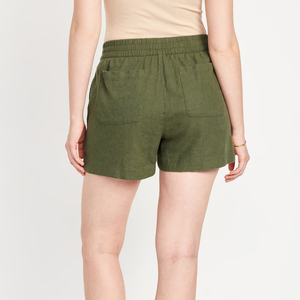 Short de sport pour femme à séchage rapide en polyester, taille élastique avec poches, pour la course, le yoga, la gym, en maille, 1 pièce - Product Image 2