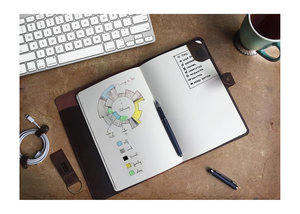 Funda de Cuero Genuino para Cuaderno, de Lujo y Duradera, Recargable, con Espacio para Escribir, Estilo Ejecutivo, NBC-0023 - Product Image 2