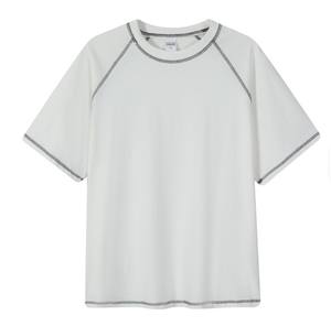 T-shirt Tendance 240 g/m² 100 % Coton Toile Épaisse Coupe Slim Manches Raglan Coutures Visibles sur le Devant Été Broderie Personnalisée Rapide - Product Image 3