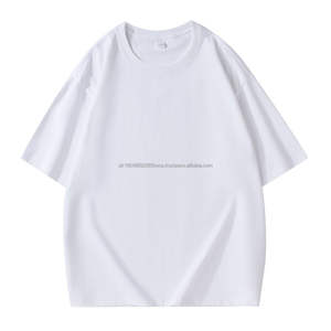 T-shirt couleur unie RECOMMANDÉ 260gsm,99% coton T-Shirt impression et broderie DTG processus Logo personnalisé T-Shirt disponible - Product Image 3