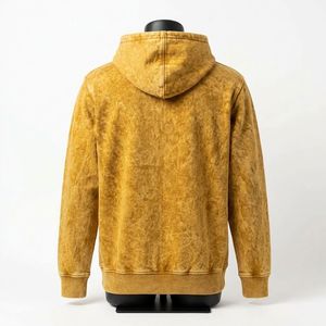 Sudadera con Capucha Oversize Vintage de Algodón Pesado con Lavado Ácido, Estilo Pullover, Ropa Casual Personalizada de Streetwear - Product Image 3