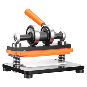 Macchina da taglio per pelle 7.1 x 3.9 con piastra per goffratura, fustellatrice manuale, corsa di pressione 0.47, doppio albero di guida per taglio pelle - Product Image 6