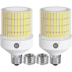 Lampadina LED a Pannocchia da 700W Equivalente, 10500 Lumen, Luce Bianca Diurna 5000K, Confezione da 2, Attacco Mogul Medio E26/E39, 70W Grande Luminosità - Product Image 1
