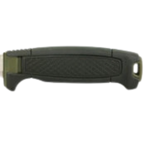 Couteaux à lame fixe pour l'extérieur avec poignée texturée vert olive noir, lame en acier inoxydable et étui de protection pour le camping et la randonnée - Product Image 2