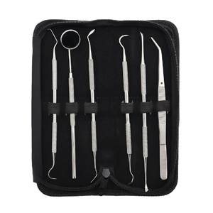 Kit de 6 Piezas para Estudiantes de Odontología, Juego de Instrumentos de Higiene Dental de Acero Inoxidable, Herramientas de Práctica de Limpieza Dental con Agarre Ergonómico - Product Image 1