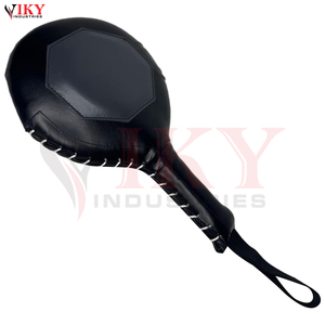 Escudo de golpeo de cuero resistente y duradero, personalizado, moderno, para artes marciales, MMA, para entrenamiento de velocidad. - Product Image 3