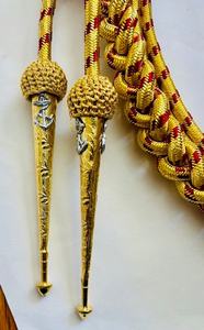 Aiguillette de alta calidad en oro y plata, cordón de hombro para uniforme de calidad superior con hilo dorado - Product Image 4