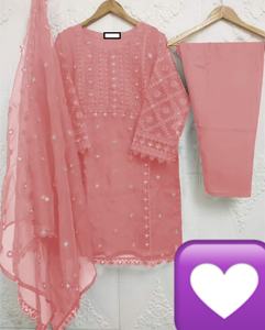 2023 indio paquistaní última colección Organza bordado Salwar Kameez espejo pesado trabajo traje de boda Venta caliente ropa de fiesta - Product Image 2