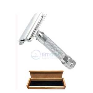 Maquinilla de afeitar de doble hoja de cara profesional de alta precisión, instrumento de belleza, herramienta de aseo de peluquero de acero inoxidable, venta al por mayor - Product Image 5