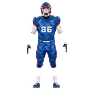 Tenues de football américain légères, flexibles, respirantes, à panneaux classiques rouges et blancs, pour les matchs de tournoi - Product Image 4