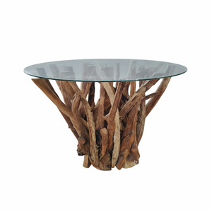 Table basse en bois de teck de haute qualité, durable et écologique, design moderne et tendance, table sur piétement, design traditionnel, meubles pour la maison - Product Image 1