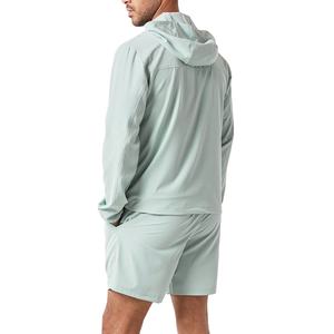Ensemble deux pièces homme grande taille respirant et léger pour l'été : veste courte coupe-vent et short, séchage rapide, style urbain - Product Image 3