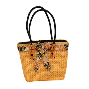 Bolsa de Mano Moderna con Estampado Floral para Mujer, Interior Espacioso, Asas Reforzadas, Duradera, Carga Pesada, Cierre Abierto, para Uso en Verano y Otoño - Product Image 1