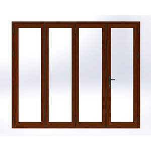 Profilés en aluminium série 80, 6063 T5, robustes, revêtement poudré, système de luxe, portes coulissantes et pliantes allemandes - Product Image 6