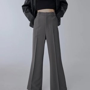 Pantalones Casuales Holgados para Mujer, con Cordón Ajustable, Color Sólido, Cintura a la Moda, Pantalones Anchos Casuales - Product Image 1