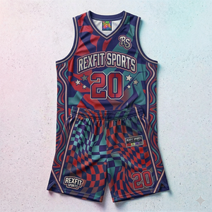 ชุดกีฬาบาสเก็ตบอลแบบมีตาข่ายโพลีเอสเตอร์ระบายอากาศได้ดี รุ่น Rexfit ปี 2026 สำหรับทุกเพศทุกวัย  ขนาด XS-XL  พร้อมบริการสกรีนลายตามสั่ง - Product Image 4